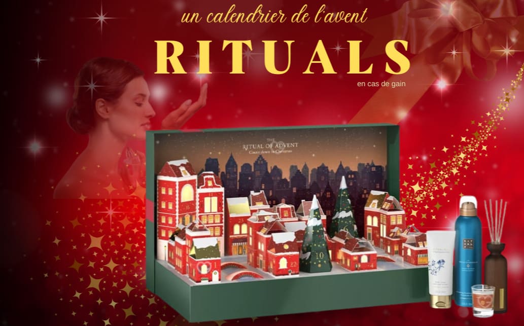 Calendrier de l'avent Rituals gratuit