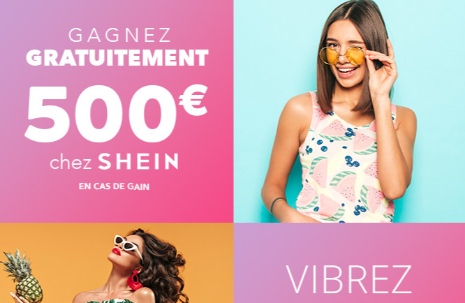 Code promo Shein Carte cadeau shein 500€