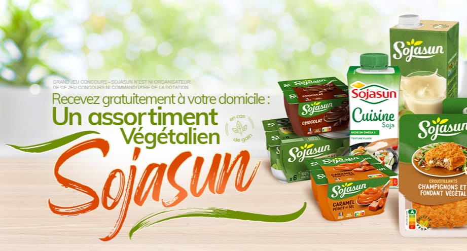 Echantillon gratuit assortiment Sojasun