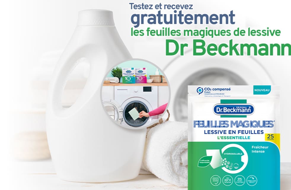 Echantillon gratuit de feuilles magiques Dr Beckmann