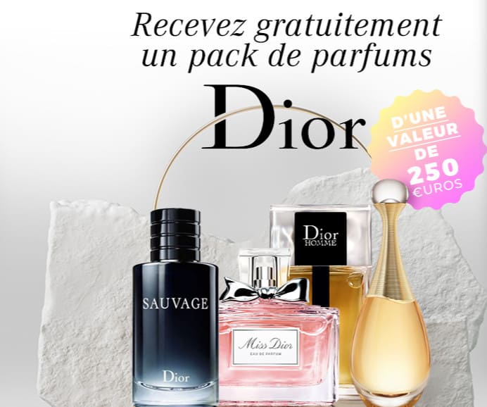 Coffret de parfums Dior d’une valeur de 250€