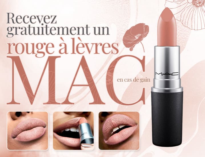 Rouge à lèvres MAC gratuit