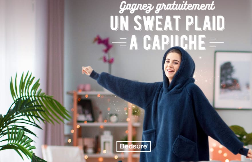 Sweat plaid à capuche gratuit