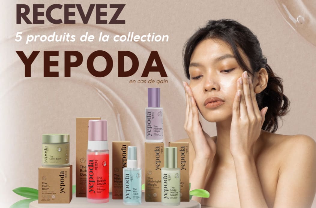 Echantillon gratuit 5 produits Yepoda