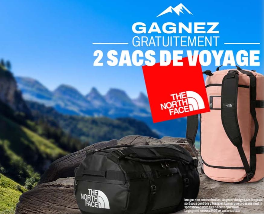 2 sacs de voyage The North Face à gagner