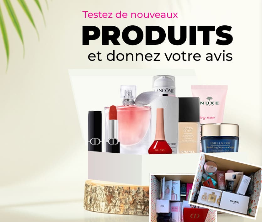 Echantillons produits beauté à tester