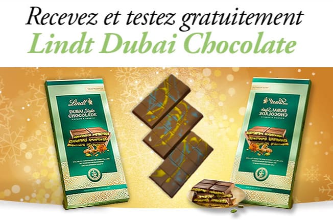 Echantillon gratuit Dubai Chocolate